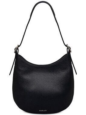Radley London Womens Leather Kensington Place Small Open Top Shoulder-Black NWT